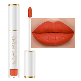 HANLADY Orange Lipstick Long Lasting Lipsticks for Women Pigmented Smudgeproof Transferproof Vegan Cruelty Free Lip Makeup, A51 In Love