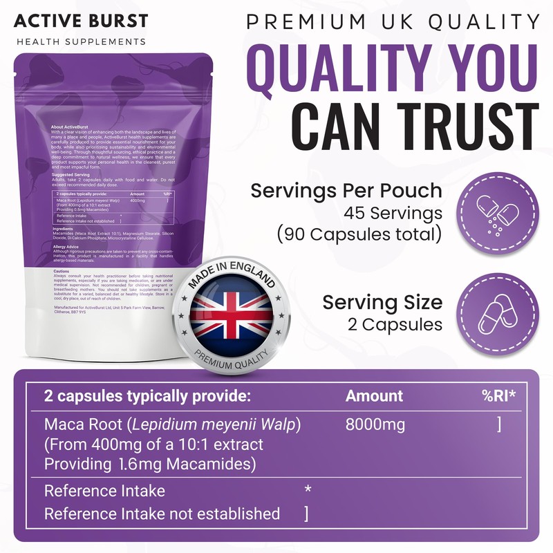 MacaRoot Ultra – Maca Root Capsules 8000mg | Peruvian Ginseng