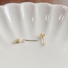 Silver 925 Hypoallergenic Earrings, Small, Small, Ultra Mini Size, Heart,