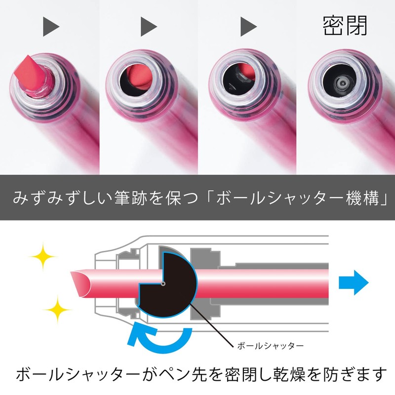 ぺんてる ノック式ハンディラインS 蛍光ペン イエロー 【10本セット】 SXNS15-G