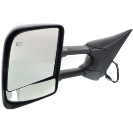 Garage-Pro Mirror Compatible with Nissan Titan 2004-2005 For Models With Towing Package Driver Side With Heated Manual Folding Blind Spot Glass