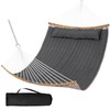 SUNCREAT Portable Double Hammock with Curved Spreader Bar, 450 lbs