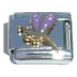 NewCharms Dragonfly Purple Italian Charm