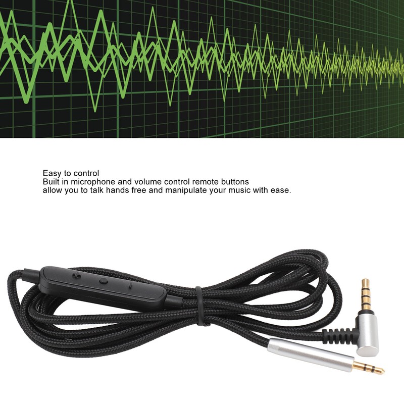 2.5mm to 3.5mm Headphone Cable with Inline Mic and Volume