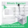 Mini Blind Brackets, 1 Inch Window Blind Brackets for Headrail
