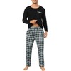 Vlazom Men's Pyjamas Sets Long-Sleeve Pj's Set Soft Loungwear Solid