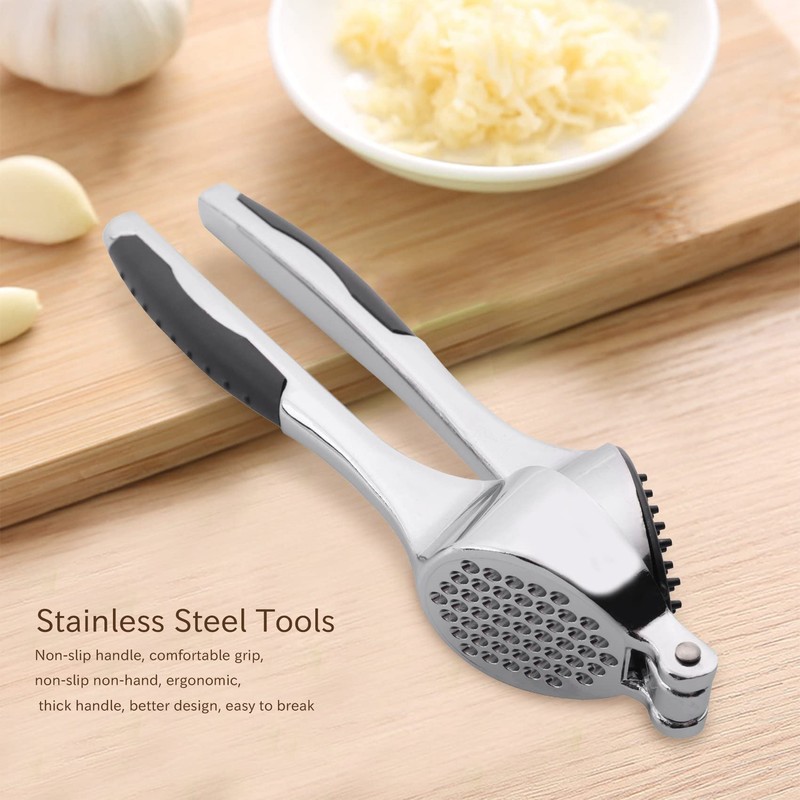 MANPANY Multifunktions Edelstahl Knoblauchpresse Knoblauch Ingwer Squeeze Crusher Slicer Werkzeug