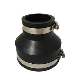 Air Aqua Flexible Reducing Sleeve from 25 x 20 mm to 250 x 200 mm, Rubber Sleeve, Pipe Connector, Size Diameter: 25 x 20 mm