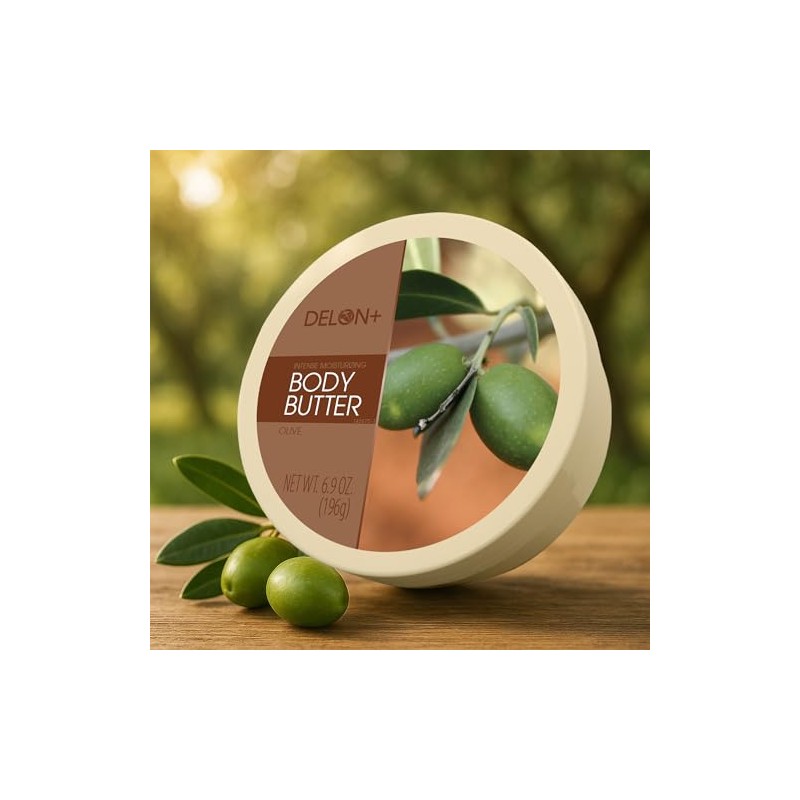 Delon Intense Moisturizing Olive Body Butter Ounce Pack