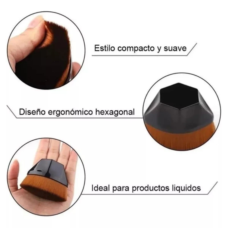 Universo en Linea Kit Brochas Maquillaje Belleza Contorno Esponja Beauty