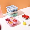 4 Pack Snack Containers, Reusable Bento Snack Box, 4 Compartments
