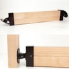 Swivel Railing Connector Brackets (2-Pack) - 3.6"x1.6" Aluminum Angled Post