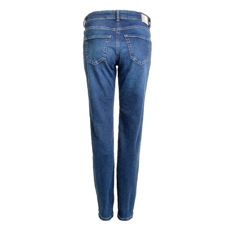 MAC Jeans Women's Slim Jeans, D845 (New Basic Wash)