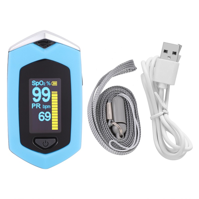 Portable Finger Pulse Oximeter Blood Oxygen Saturation Monitor SPO2 PR