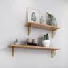 MOROBOR 2PCS Metal Craft Bracket Floating Shelves Shelf Brackets Wall