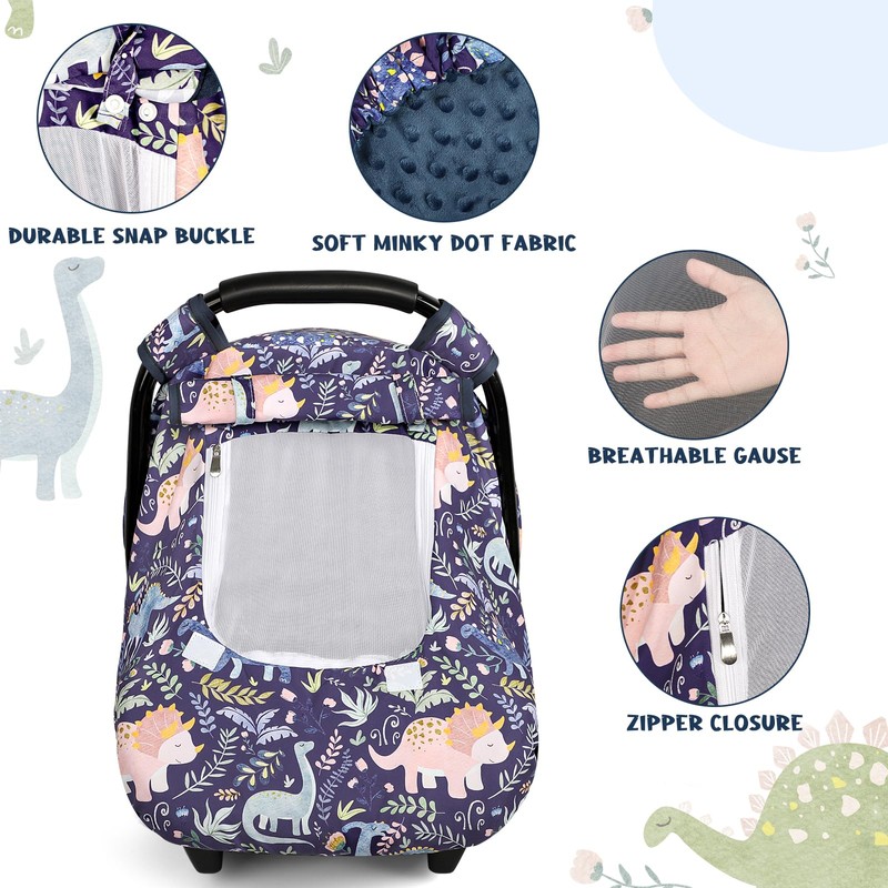 Pea Pod Winter Baby Car Seat Cover for Newborn, Warm
