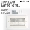 G-PLUG Outlet Wall Plate, Decora Style, Cable Pass Through Insert