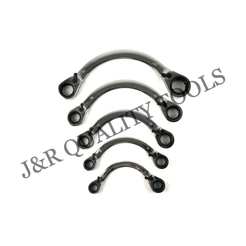 VCT 5pc Metric Ratcheting Double End Half Moon Reversible Wrench