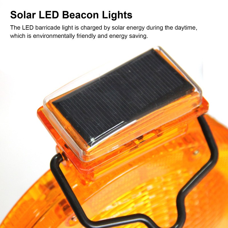 Solar LED Barricade Light Energy Saving LED Warning Safety Light