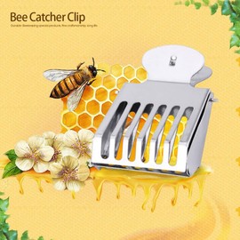 Nikou Bienenfänger-Clip, Abfangkäfig Clips Metall Rostschutz Queen Bee Catcher Clip Cage Catching Werkzeug Imkereiausrüstung Zum Fangen von Bienenköniginnen