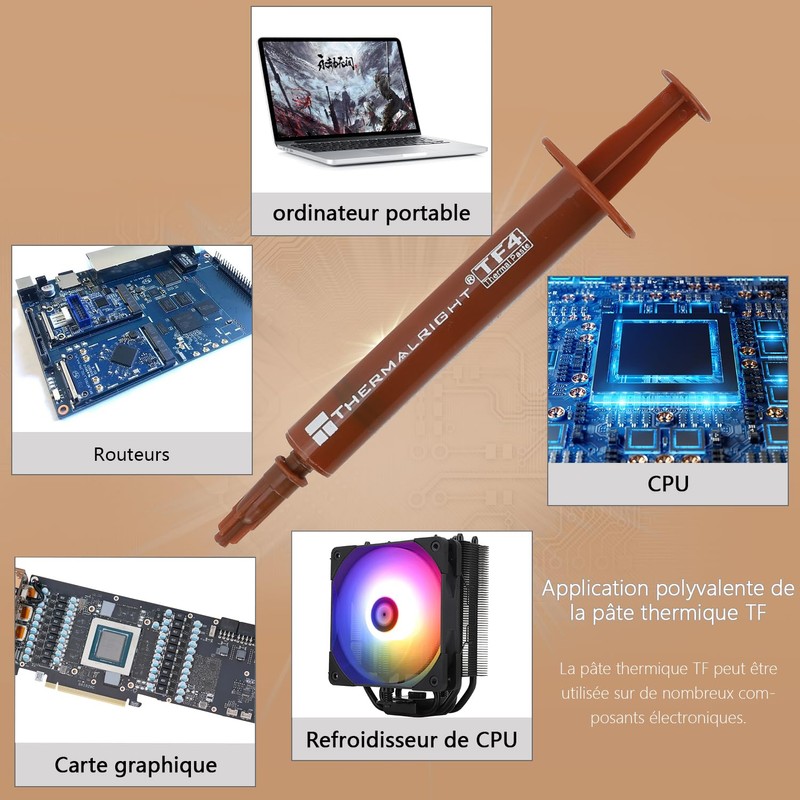 TR TF4 4G CPU Cooler Thermal Compound High Conductivity 9.5W/M.K