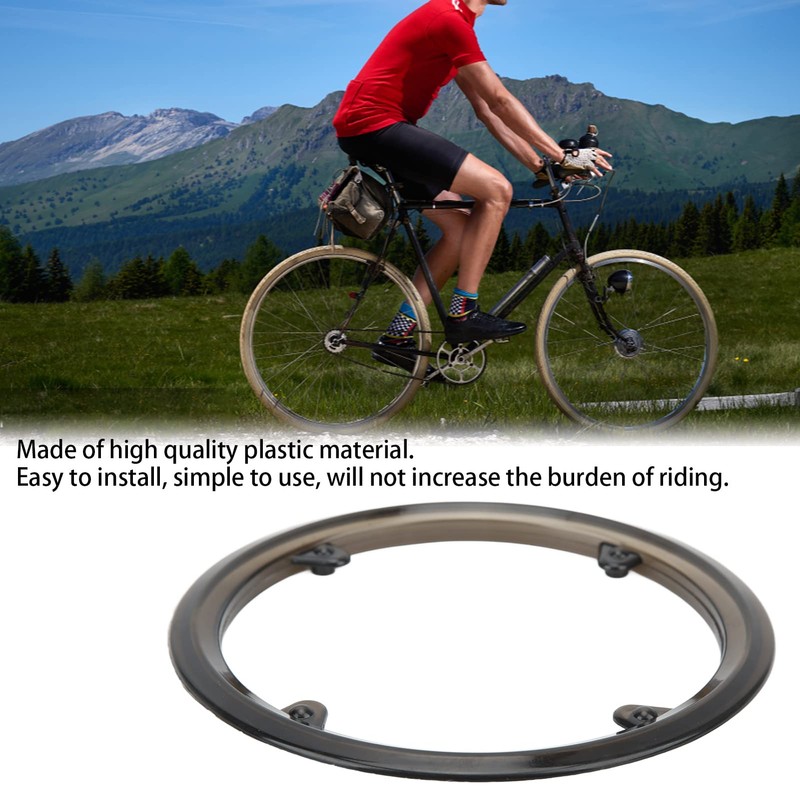 lyrlody Bicycle Chainring Protective Cover, 4-Hole Sprocket Protection, Mountain Bike