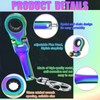 Remuuly 6 Pcs 10 mm Ratchet Wrench Keychain Key Ring