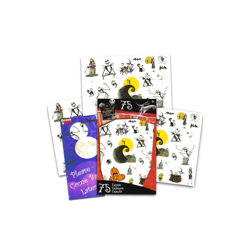 Nightmare Before Christmas Tattoos - 75 Temporary Tattoos ~ Jack