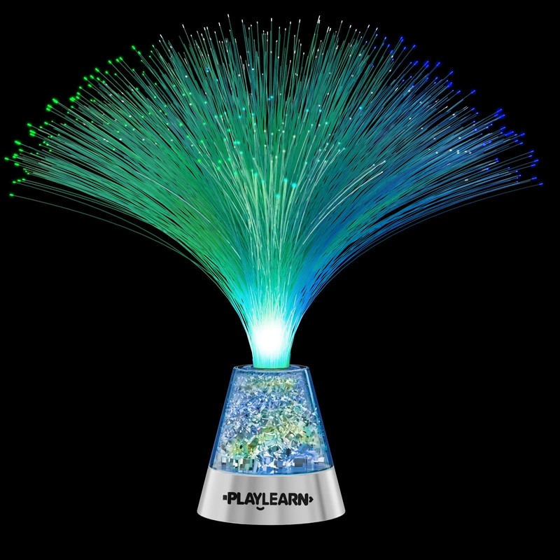 Playlearn 13” LED Fiber Optic Lamp - USB/Battery Powered –