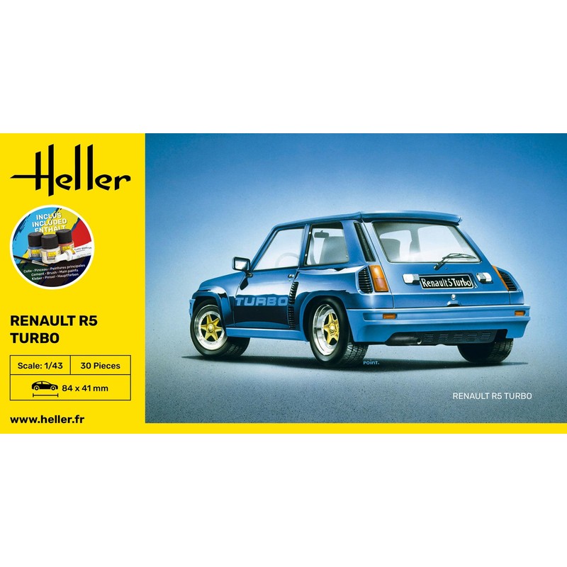 Heller Renault R5 Turbo Model Kit - 1/43 56150