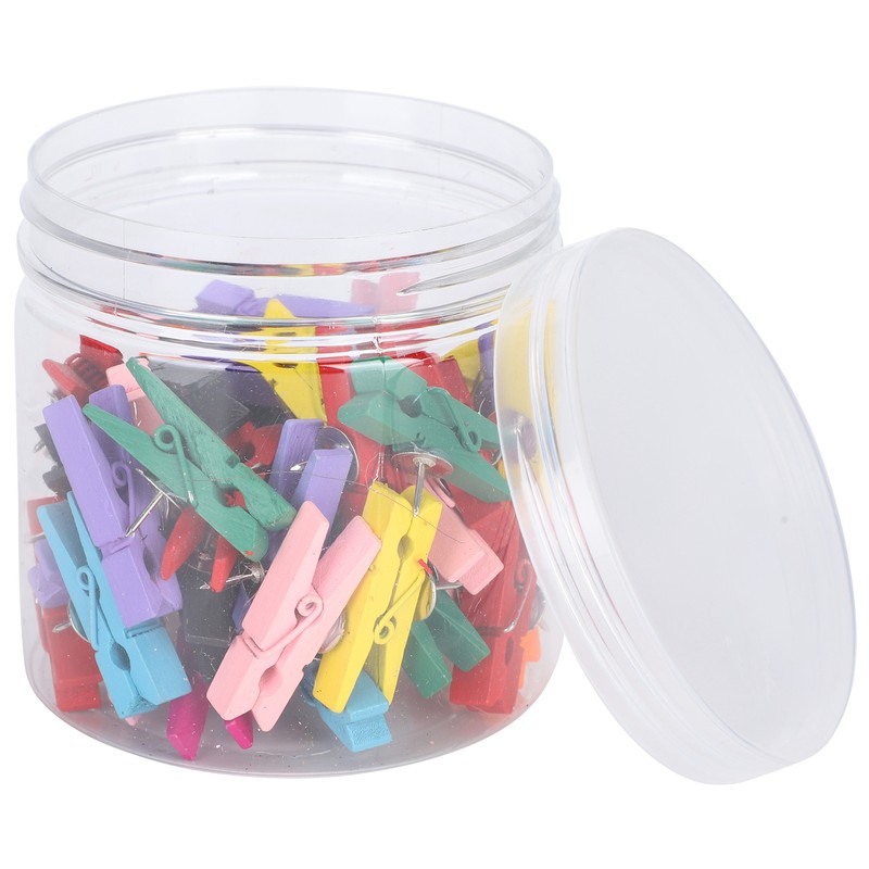 100pcs Push Pins Clips Small Mini Colorful Picture Photo Clips