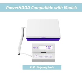 PowerHOOD 6V AC/DC Adapter Compatible with Rollo Shipping Scale for Packages Digital Shipping Postal Scale 6VDC DC6V 6 Volt 6 Volts Switching Power Supply Cord Battery Charger Cable PSU