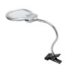 LED Illuminating Magnifier with Clamp Optical Lens Adjustment Hose Magnifying