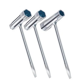 Armastuse Set of 3 Combination Wrenches, 13 mm x 19 mm Spark Plug Wrench, Chainsaw Wrench for Chainsaw Mower, Brush Cutter, Lawnmower