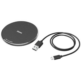 Hama"QI-FC10" Wireless Charger, 10 W, Wireless Smartphone Charging Pad, black