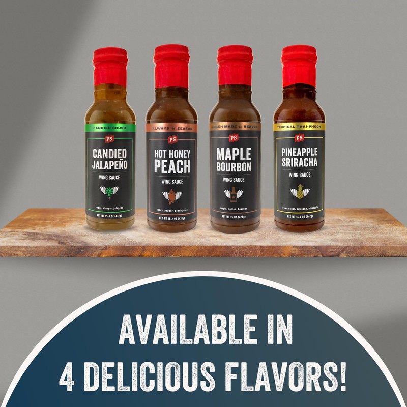 PS Seasoning Maple Bourbon Chicken Wing Sauce - Smoky and
