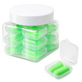 Calmi Ear Plugs for Noise Reduction – 12 Pairs with Individual Cases, 33dB NRR Foam Earplugs for Sleeping, Snoring, Travel, Work, Concerts, Studying