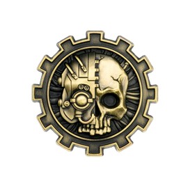 Starforged Warhammer 40K Chapter Icon Grey Knight Death Watch Space Wolves Pin Badge Men's Accessories, Alloy Steel, No Gemstone