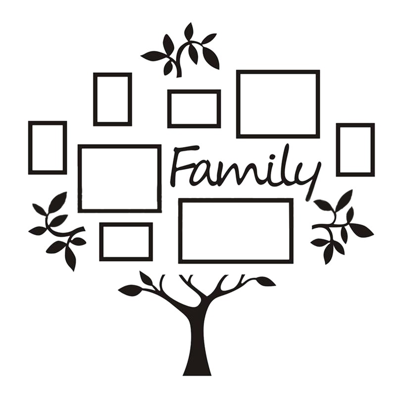 Wall Sticker Environmental Friendly Waterproof Corrosion Resistance Acrylic Photo Frame