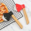 2Pcs Durable Axe Pizza Wheel Slicer Sharp Non-Slip Stainless Steel