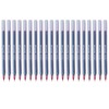 SAINO Fine-X Ballpoint Pens, RED, 0.7mm Fine Point, Pack of
