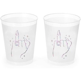 xo, Fetti xo, Fetti Bachelorette Party Ring Finger Reusable Cups - 16 Frost Flex Cups | Bach Party Drinkware, Cute Bridal Shower Supplies, Engagement Reusable Cups, Bride To Be Decorations, Bridesmaids Favors