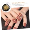 Baluue Alloy Nail Decoration Moon Star Sequin Stickers for Crafting