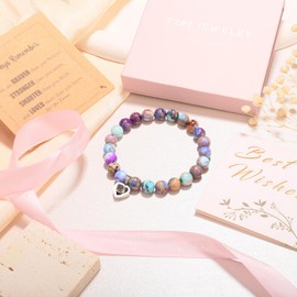 Inspirational Gifts for Women as Always Remember Bracelets for Teen Girls, I Love You in 100 Languages Bracelet as Encouragement Gifts and Christmas Gifts for Daughter Granddaughter Friends Sister