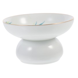 MAGICLULU Ceramic Tea Filter Infuser with Stand Holder for Tea Oolong Ceramic Design with Fine Pores for Superior Filtration for Home Office Use