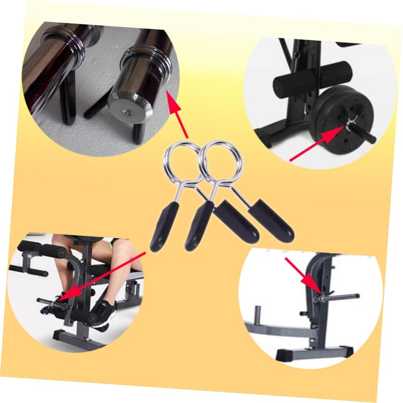 TOVINANNA Barbell Spring Clip Collars Dumbbell Lock Collars 27mm Clamps
