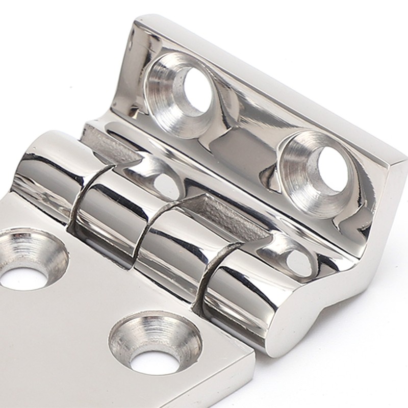 2Pcs Boat Hinges Stainless Steel Ship Door Durable Polishing AntiRust