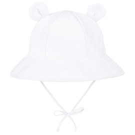Durio Unisex Baby Toddler Sun Hat Cap Fishing Hat Beach Hat Children Baby Girls Boys Summer Hat UV Protection UPF 50+, White