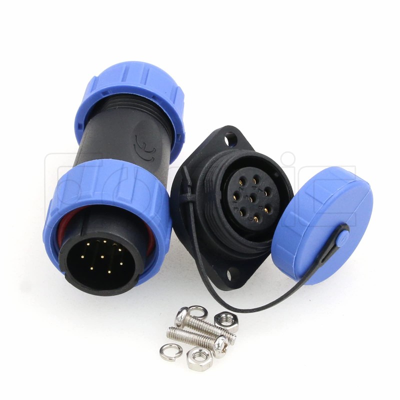 Eonvic HE21 8 Pin Waterproof Connector Aviation Circular Connector Threaded
