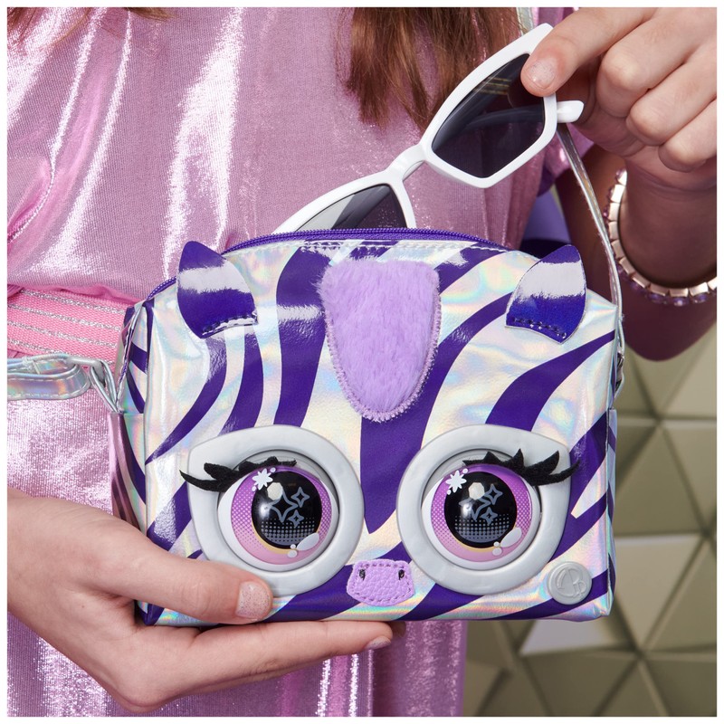 Purse Pets Metallic Magic Rebel Stripez Zebra - Interactive Children's
